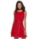 Disney / Pixar Coco Juniors' Lace A-line Dress, Teens, Size: Xl, Dark Red