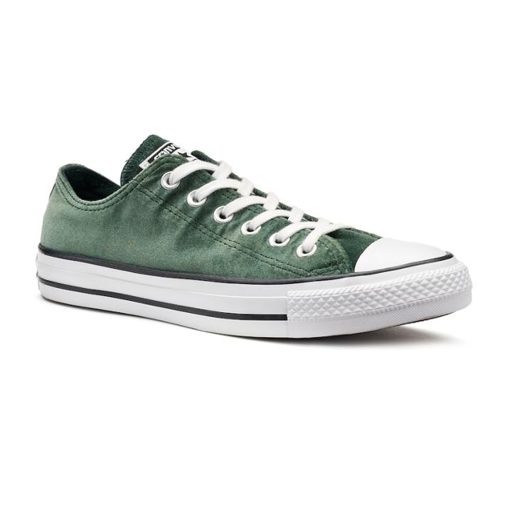 Women's Converse Chuck Taylor All Star Velvet Sneakers, Size: 7, Green Oth