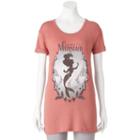 Disney's The Little Mermaid Ariel Juniors' Silhouette Graphic Tee, Girl's, Size: Large, Ovrfl Oth
