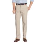 Big & Tall Izod Twill Flat-front Pants, Men's, Size: 44x34, Lt Beige