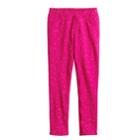 Girls 4-10 Jumping Beans&reg; Printed French Terry Jeggings, Size: 6x, Red