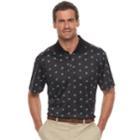Men's Haggar&reg; Regular-fit Performance Polo, Size: Large, Black