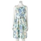 Women's Jessica Howard Floral Fit & Flare Dress, Size: 16, Med Blue