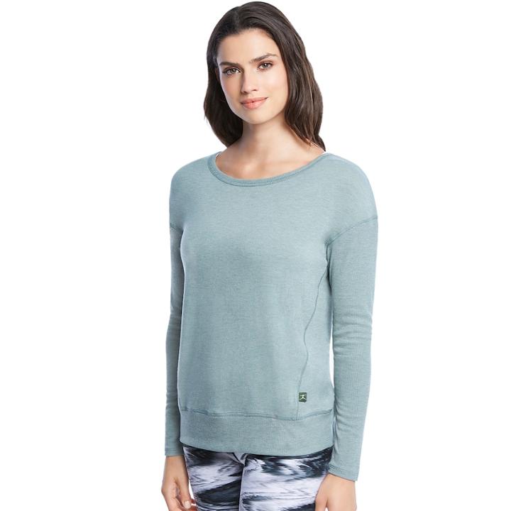 Women's Danskin Cross Back Pullover, Size: Large, Dark Green