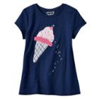 Girls 4-10 Jumping Beans&reg; Applique Slubbed Tee, Girl's, Size: 7, Med Pink