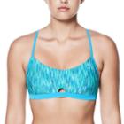 Women's Nike Performance Keyhole Sport Bikini Top, Size: Large, Green