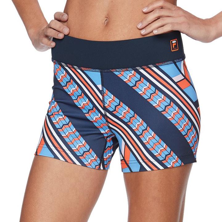 Women's Fila Sport&reg; Reflective Performance Shorts, Size: Large, Black