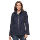 Women's Croft & Barrow&reg; 4-pocket Utility Jacket, Size: Small, Blue