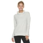 Women's Tek Gear&reg; Forward Seam Turtle Neck Top, Size: Medium, Light Grey