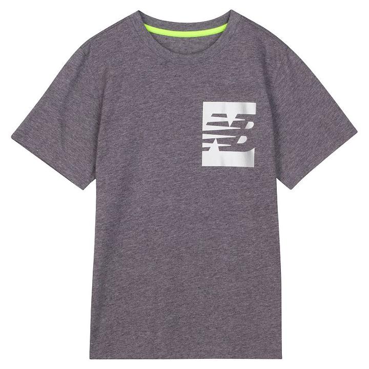 Boys 8-20 New Balance Logo Tee, Boy's, Size: M 10-12, Med Grey