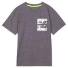 Boys 8-20 New Balance Logo Tee, Boy's, Size: M 10-12, Med Grey