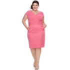 Plus Size Chaya Sheath Dress, Women's, Size: 20 W, Brt Pink