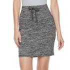 Women's Juicy Couture Marled Skirt, Size: Xs, Med Grey