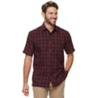 Men's Haggar Classic-fit Microfiber Button-down Shirt, Size: Small, Drk Purple