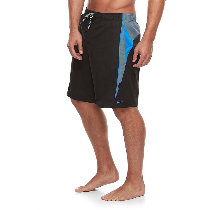 Men's Nike Core Contend Microfiber Volley Shorts, Size: Large, Black