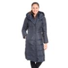 Women's Fleet Street Hooded Long Down Puffer Coat, Size: Small, Blue (navy)
