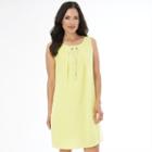 Women's Ab Studio Necklace Shift Dress, Size: 16, Brt Green