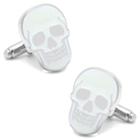Glow-in-the-dark Skull Cuff Links, Men's, White