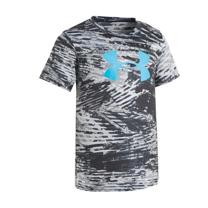 Boys 4-7 Under Armour Vertigo Big Logo Abstract Performance Tee, Size: 6, Oxford