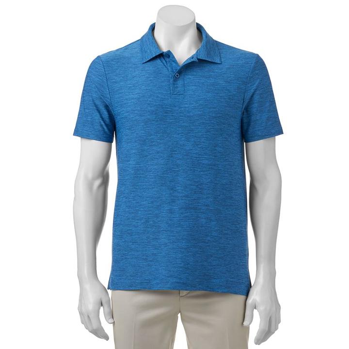 Men's Coolkeep Classic-fit Stretch Polo, Size: Medium, Turquoise/blue (turq/aqua)