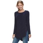 Women's Apt. 9&reg; Essential Tunic Tee, Size: Medium, Dark Blue