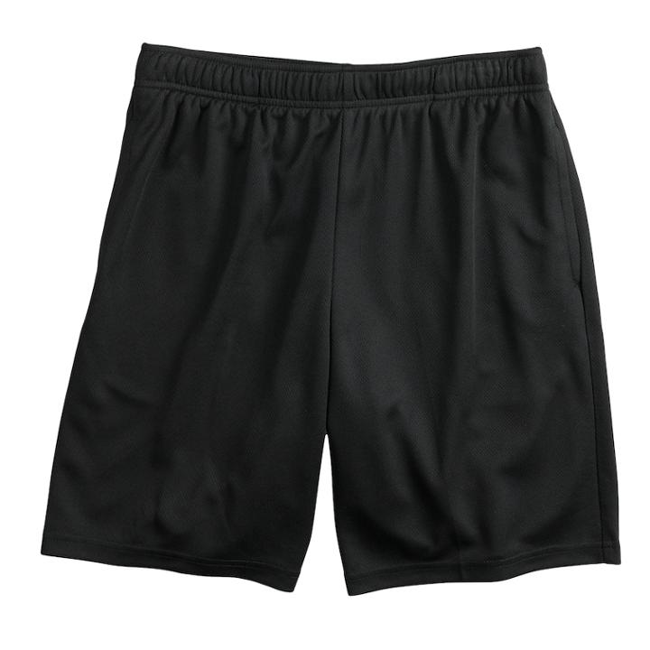Husky Boys 8-20 Tek Gear&reg; Mesh Shorts, Size: L Husky, Black
