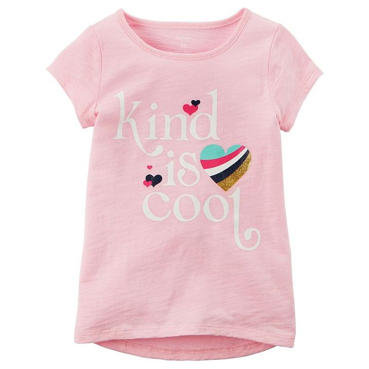 Girls 4-8 Carter's Graphic Tee, Size: 6x, Light Pink