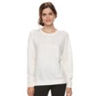 Women's Cathy Daniels Lurex Sweater, Size: Large, White Oth