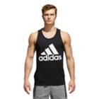 Men's Adidas Solid Heather Tee, Size: Small, Black