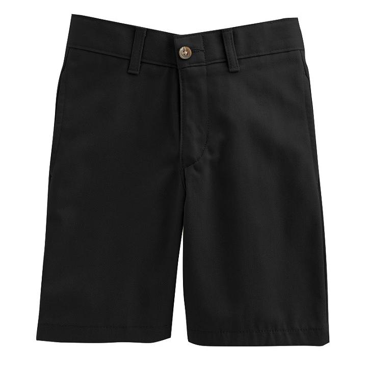Boys 4-7 Chaps Twill School Uniform Shorts, Boy's, Size: 6, Black