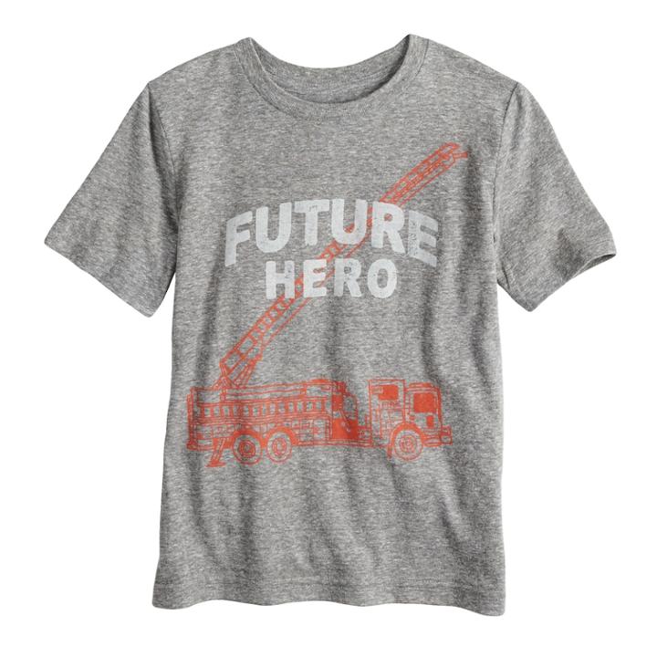 Boys 4-10 Jumping Beans&reg; Future Hero Fire Truck Graphic Tee, Size: 6, Grey