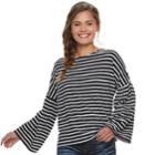 Juniors' Grayson Threads Hatchi Bell Sleeve Top, Teens, Size: Xs, White
