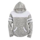 Plus Size Girls 7-16 So&reg; Varsity Fleece Hoodie, Size: 16 1/2, Grey