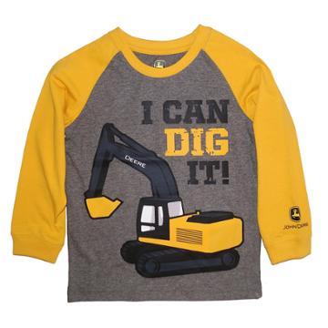 Baby Boy John Deere I Can Dig It Graphic Tee, Size: 12 Months, Med Grey