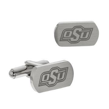 Fiora Stainless Steel Oklahoma State Cowboys Cuff Links, Men's, Grey