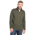Men's Arrow Saranac Classic-fit Fleece Quarter-zip Pullover Sweater, Size: Xxl, Dark Green