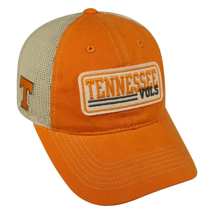 Adult Top Of The World Tennessee Volunteers Patches Adjustable Cap, Men's, Lt Orange
