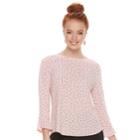 Women's Elle&trade; Crepe Top, Size: Medium, Light Pink