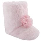 Wee Kids Faux-fur Slipper Crib Shoes - Baby Girl, Size: Xl, Pink
