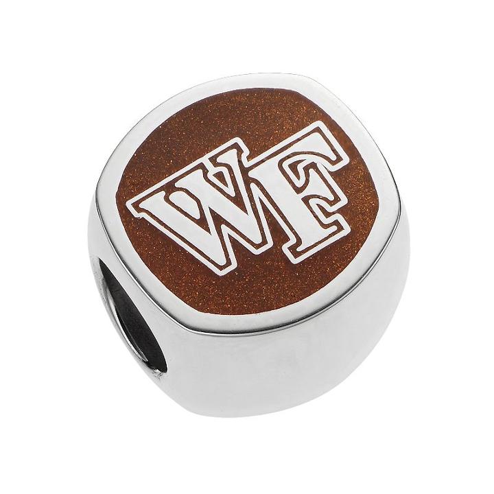 Logoart Sterling Silver Wake Forest Demon Deacons Bead, Women's, Multicolor