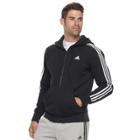 Men's Adidas Full-zip Fleece Hoodie, Size: Xxl, Black