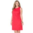 Plus Size Chaps Lace Shift Dress, Women's, Size: 22 W, Red