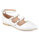 Journee Collection Essie Women's Flats, Size: 5.5, White