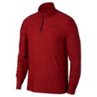 Men's Nike Breathable Quarter-zip Pullover Top, Size: Medium, Dark Pink