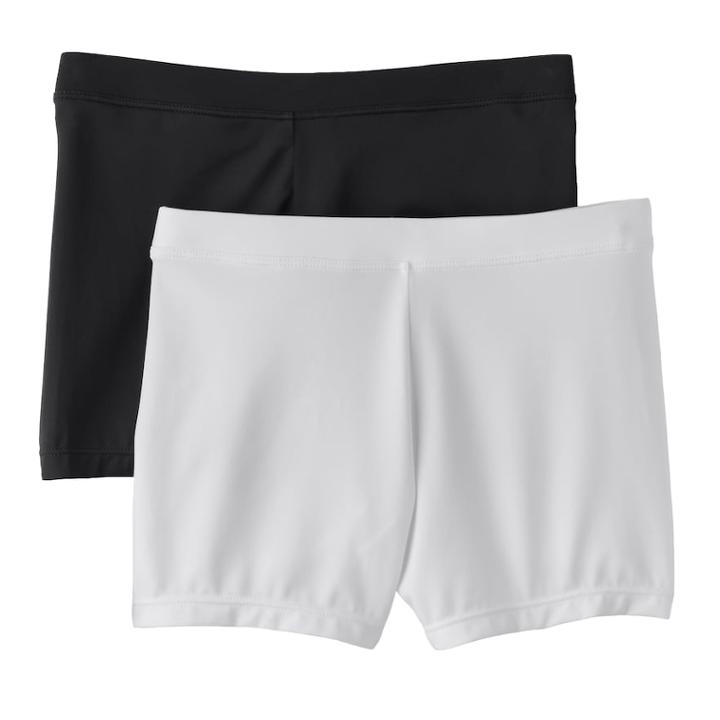 Girls Maidenform 2-pk. Playground Pals Bike Shorts, Size: Xs, White