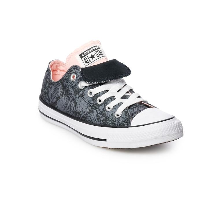 Women's Converse Chuck Taylor All Star Double Tongue Sneakers, Size: 10, Black