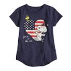 Girls 4-10 Jumping Beans&reg; Peanuts Snoopy  Free To Be Me Tee, Size: 7, Med Blue