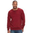 Big & Tall Sonoma Goods For Life&trade; Classic-fit Coolmax Henley, Men's, Size: L Tall, Dark Red