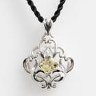 Lyric Sterling Silver Lemon Quartz Filigree Pendant, Women's, Yellow