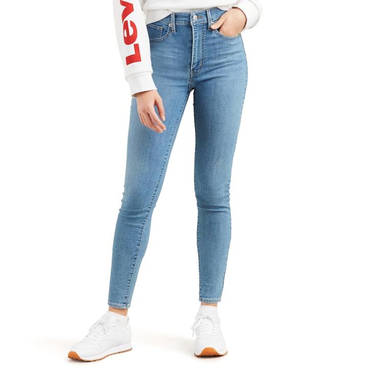 Women's Levi's&reg; Mile High High Waisted Super Skinny Jeans, Size: 24(us 00)m, Med Blue